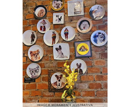 Prato em Porcelana Boston Terrier Fashion | WestwingNow