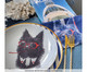 Prato de Porcelana Toto Terrier Red&Blue Ronn Kools, Branco | WestwingNow