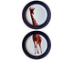 Jogo de Prato e Guardanapao Duo Girafa, Azul | WestwingNow