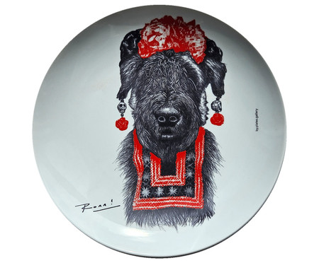Prato de Porcelana Suusi Kahlo Red&Blue Ronn Kools | WestwingNow
