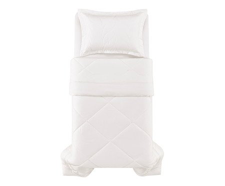 Edredom Acetinado Grasso Branco 300 Fios | Westwing
