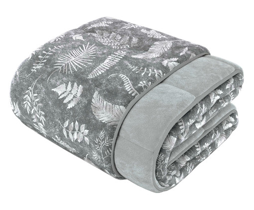 Cobertor Samambaia Prateado, silver or metallic | WestwingNow