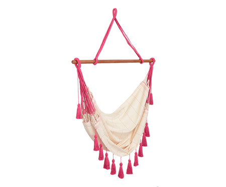 Poltrona Suspensa com Tassel Pop Pink | WestwingNow