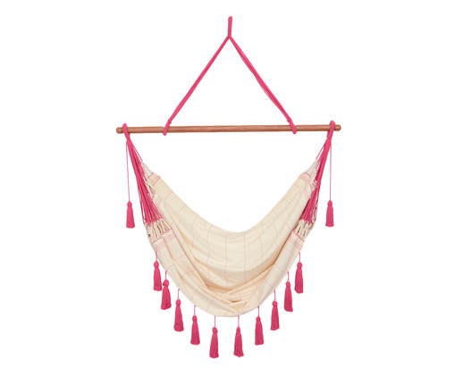 Poltrona Suspensa com Tassel Pop Pink, Colorido | WestwingNow