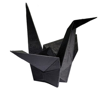 Adorno Tsuru Origami Preto | Westwing