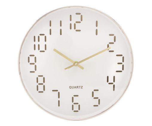 Relógio de Parede Quartz Branco, Rosé | WestwingNow