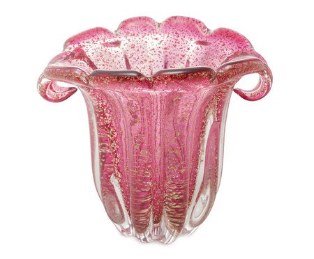 Vaso Italy Rosa Dourado