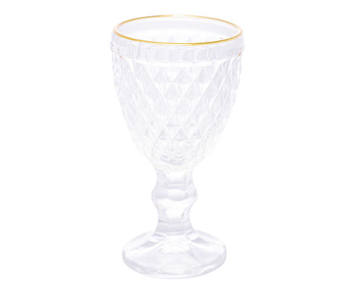 Taça de Licor Abacaxi Dourada, Transparente | WestwingNow