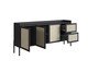 Buffet Tela Oslo Nero 3 Portas, Preto | WestwingNow