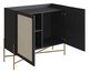 Buffet Bar Tela Oslo Nero e Dourado, Preto | WestwingNow