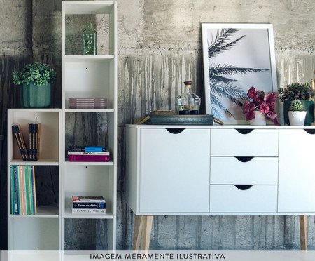 Estante Falkk Torre 3 Nichos Branco | Westwing