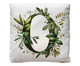 Capa de Almofada Monograma Botanical Letra O Branca, Branco | WestwingNow