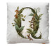 Capa de Almofada Monograma Botanical Letra Q Branca, Branco | WestwingNow
