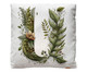 Capa de Almofada Monograma Botanical Letra U Branca, Branco | WestwingNow