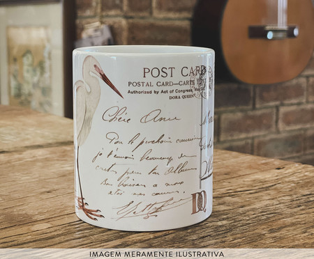 Caneca Post Card Branca | WestwingNow