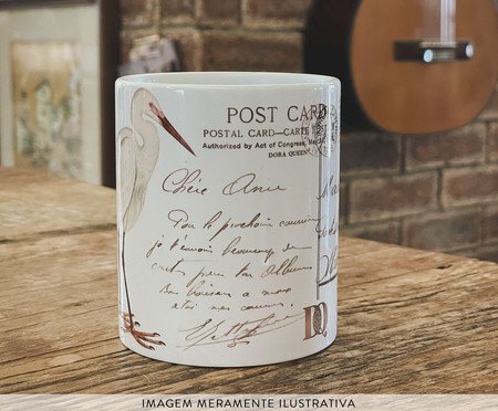 Caneca Post Card Branca | Westwing