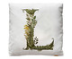 Capa de Almofada Monograma Botanical Letra L Branca, Branco | WestwingNow