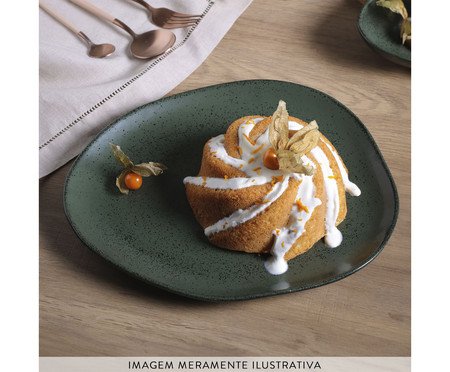 Jogo de Pratos Raso Orgânico Greenery Verde | Westwing