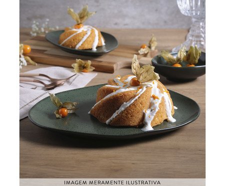 Jogo de Pratos Raso Orgânico Greenery Verde | Westwing