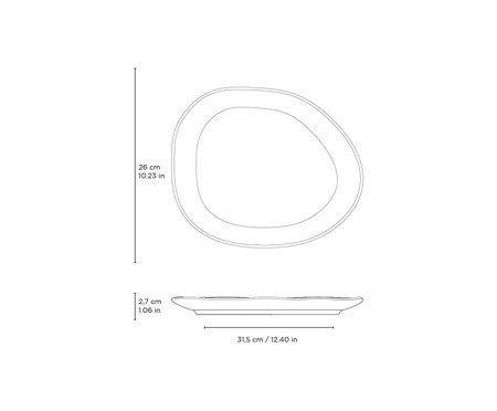 Jogo de Pratos Raso Orgânico Greenery Verde | Westwing