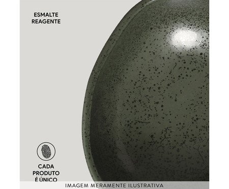 Jogo de Cumbucas Oval Orgânico Greenery Verde | Westwing