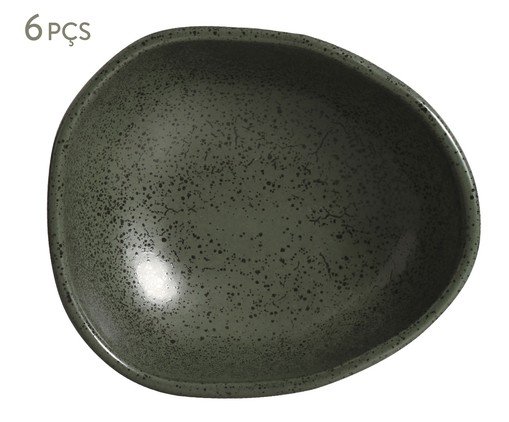 Jogo de Cumbucas Oval Orgânico Greenery Verde, Verde | WestwingNow