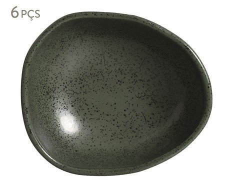 Jogo de Cumbucas Oval Orgânico Greenery Verde | Westwing