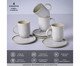 Jogo de Canecas com Pires Coup Stoneware Latte Cru, Bege | WestwingNow