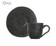 Jogo de Xícaras para Café Orgânico Carbon Abstrato, Preto | WestwingNow