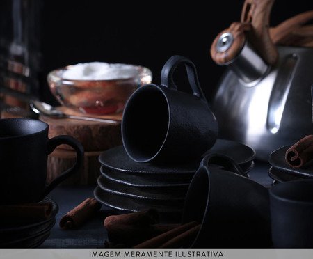 Jogo de Xícaras para Café Orgânico Carbon Abstrato | Westwing