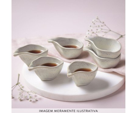 Jogo de Molheiras Oval Orgânico Latte Cru | Westwing