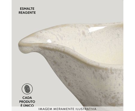 Jogo de Molheiras Oval Orgânico Latte Cru | Westwing