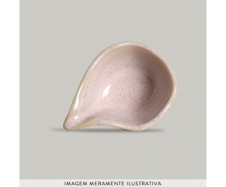 Jogo de Molheiras Oval Orgânico Litchi Rosa | Westwing