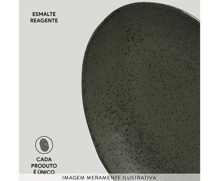 Jogo de Pratos para Sobremesa Orgânico Greenery Verde Vl | Westwing