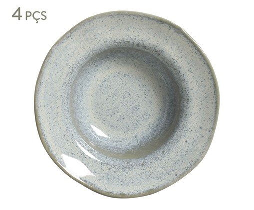 Jogo de Pratos para Entrada e Sobremesa Orgânico Green Granite, Verde | WestwingNow