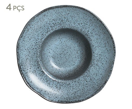 Jogo de Pratos para Massa Orgânico Night Sky Azul, Azul | WestwingNow