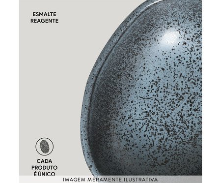 Jogo de Cumbucas Oval Orgânico Night Sky Azul | Westwing