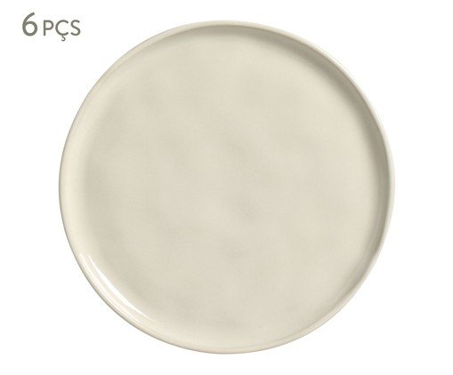 Jogo de Pratos para Pão Bio Clay, Bege | WestwingNow