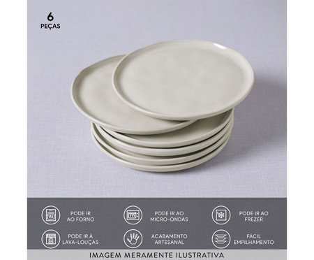 Jogo de Pratos para Pão Bio Clay | Westwing