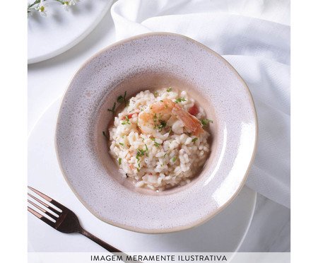 Jogo de Pratos para Sobremesa Orgânico Litchi Rosa | Westwing