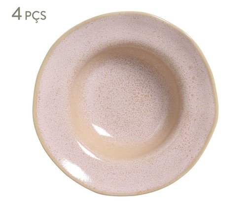 Jogo de Pratos para Sobremesa Orgânico Litchi Rosa, Rosa | WestwingNow