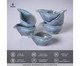 Jogo de Molheiras Oval Orgânico Breeze Azul Claro, Azul | WestwingNow