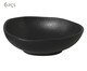Jogo de Cumbucas Oval Orgânico Preto Matte Preto, Preto | WestwingNow