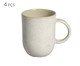 Jogo de Canecas Coup Stoneware Latte Cru, Bege | WestwingNow
