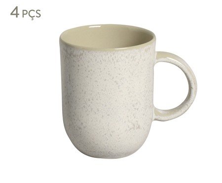 Jogo de Canecas Coup Stoneware Latte Cru | Westwing