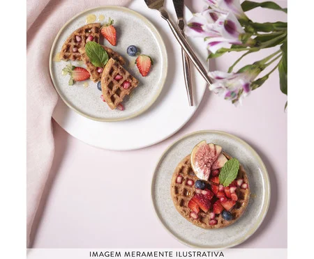 Jogo de Pratos para Pão Bio Latte Cru | Westwing