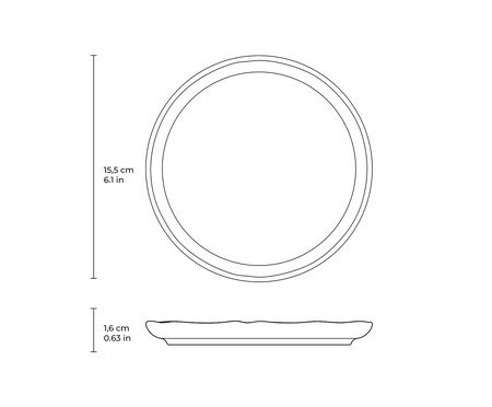 Jogo de Pratos para Pão Bio Latte Cru | Westwing
