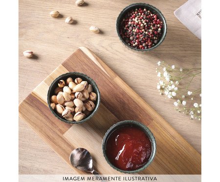 Jogo de Ramequins Médio Linhas Greenery Verde | Westwing