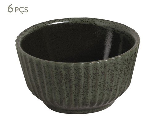 Jogo de Ramequins Médio Linhas Greenery Verde, Verde | WestwingNow