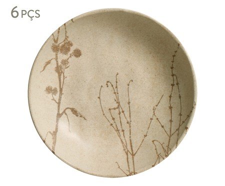 Jogo de Pratos Fundos Bio Stoneware Cyperus